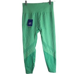JoyLab Women's High-Rise Seamless 7/8 Leggings Jade Cream Size Med